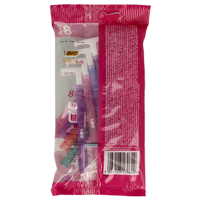 BIC Twin lady shaver pouch 8 8 Stuks