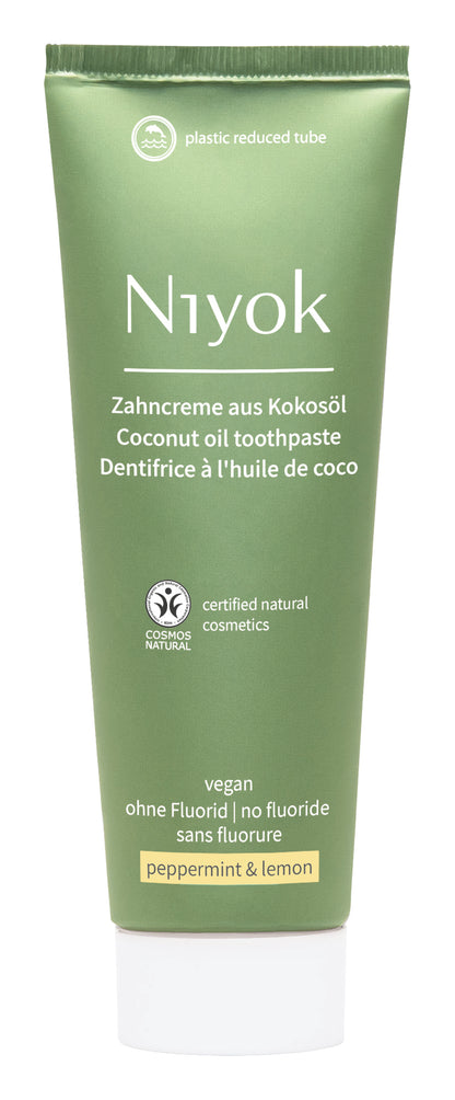 Niyok tandpasta peppermint lemon 75.00 Milliliter