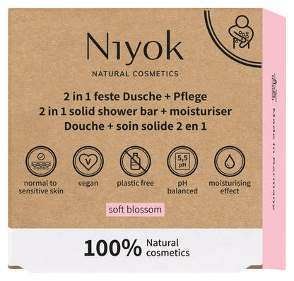 Niyok 2 in 1 shower soft blossom 80.00 Gram