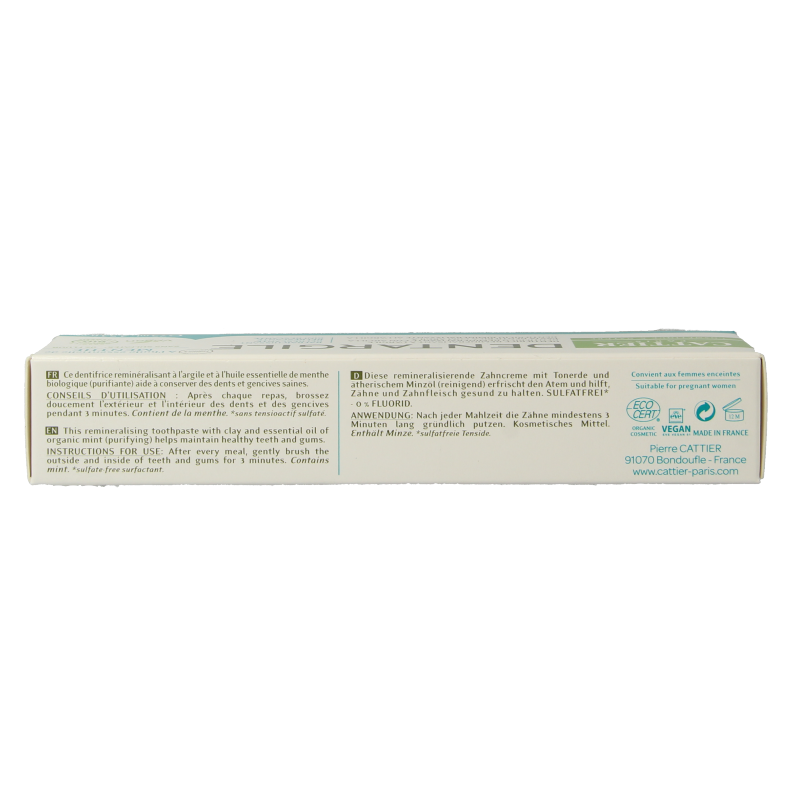 Cattier Tandpasta munt 75 Milliliter