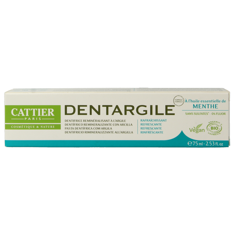 Cattier Tandpasta munt 75 Milliliter