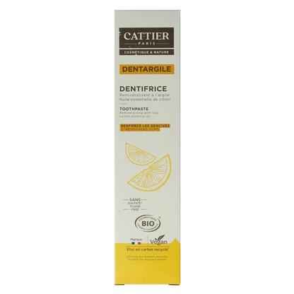 Cattier Tandpasta citroen 75 Milliliter