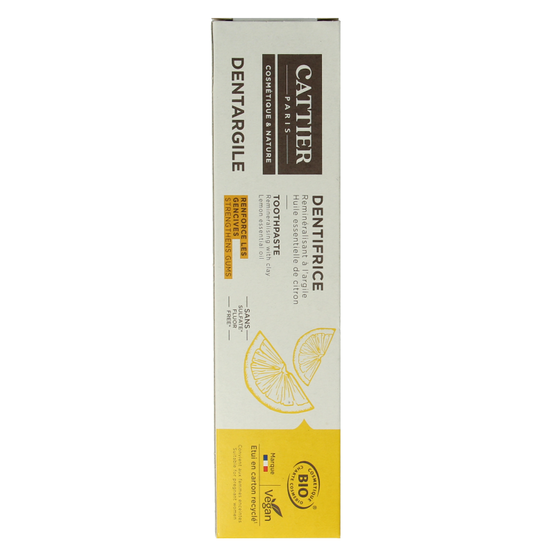 Cattier Tandpasta citroen 75 Milliliter