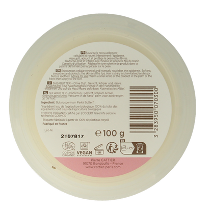 Cattier Sheabutter 100 Gram
