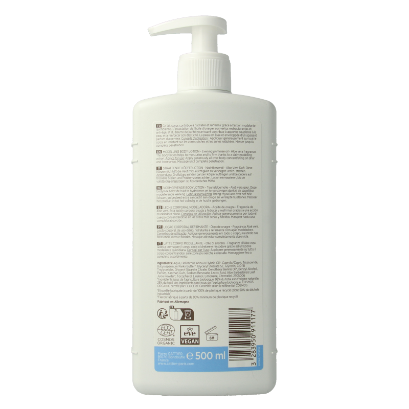 Cattier Bodylotion aloe vera/primrose 500 Milliliter