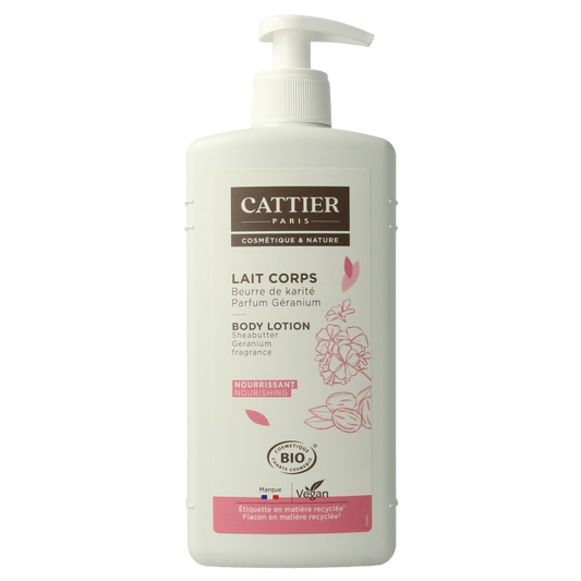 Cattier Body milk shea butter/geranium 500 Milliliter