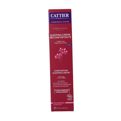 Cattier Nachtcreme kalmerend gevoelige huid 50 Milliliter