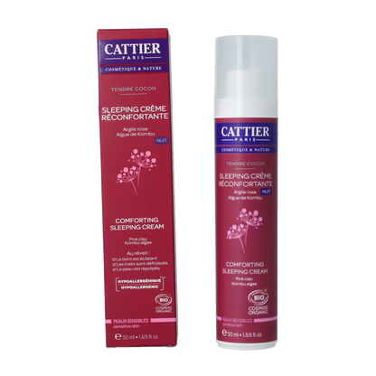 Cattier Nachtcreme kalmerend gevoelige huid 50 Milliliter
