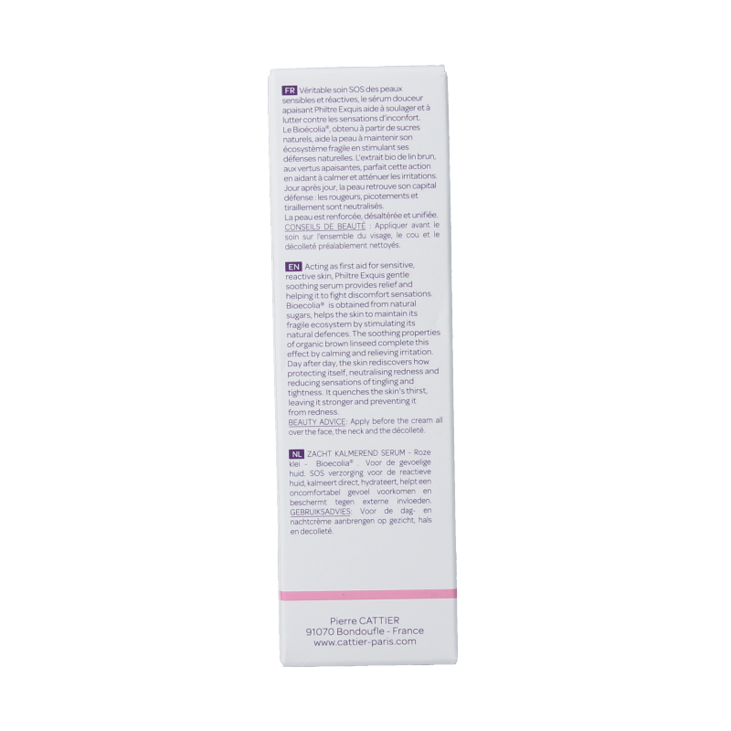 Cattier Serum kalmerend gevoelige huid 30 Milliliter