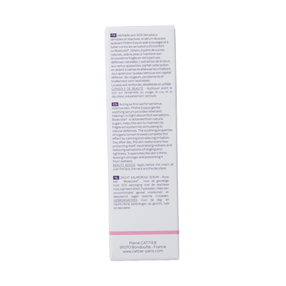 Cattier Serum kalmerend gevoelige huid 30.00 Milliliter