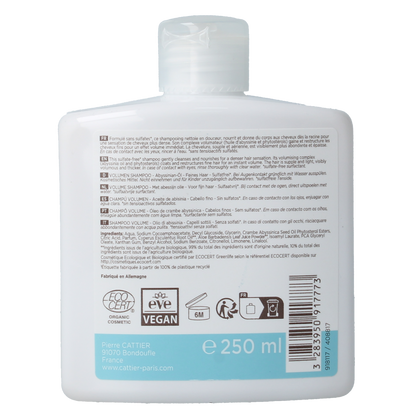 Cattier Shampoo volume 250.00 Milliliter