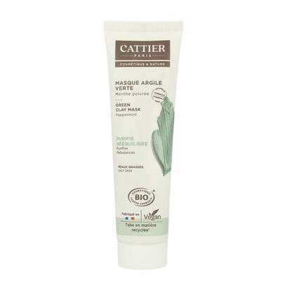 Cattier Groene klei masker munt 100.00 Milliliter