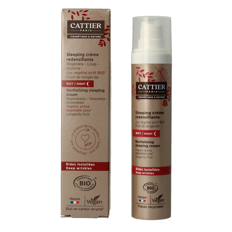 Cattier Nachtcreme revitaliserend 50 Milliliter