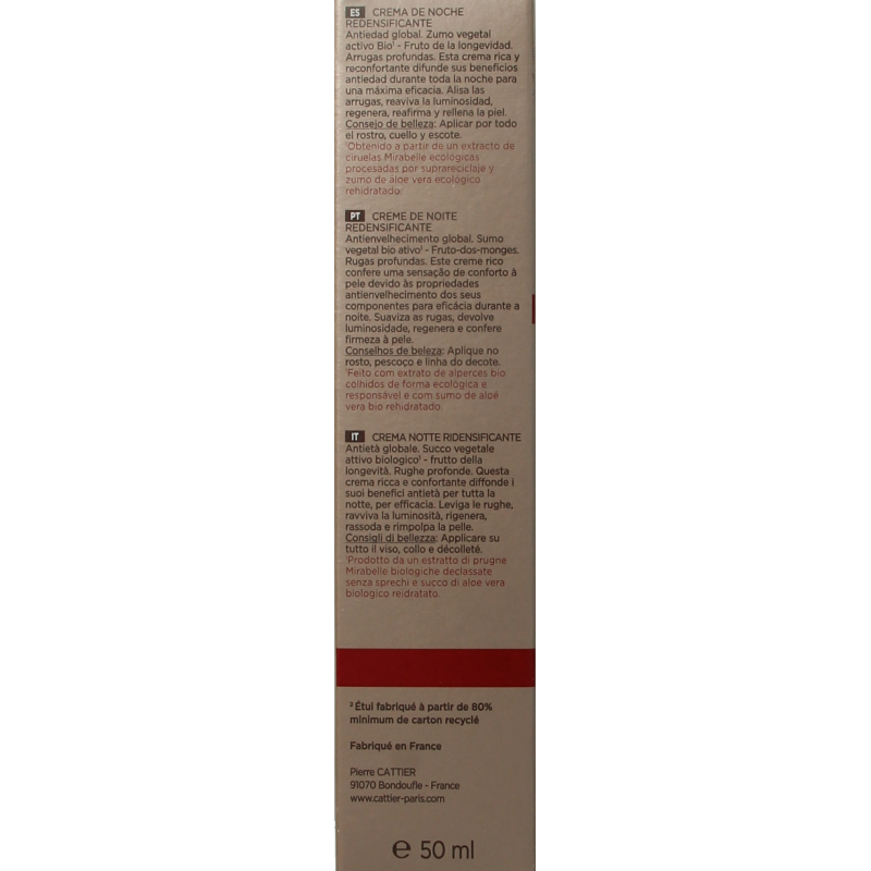 Cattier Nachtcreme revitaliserend 50 Milliliter