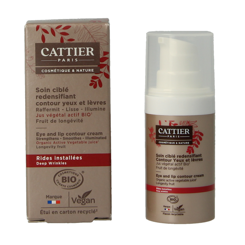 Cattier Oog- en lipcontour bio 15 Milliliter