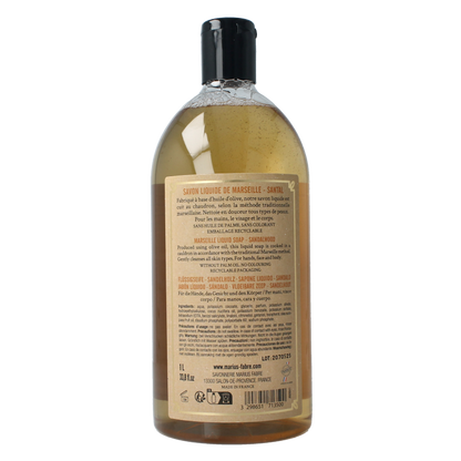 Marius Fabre Zeep sandelhout navulling 1 Liter