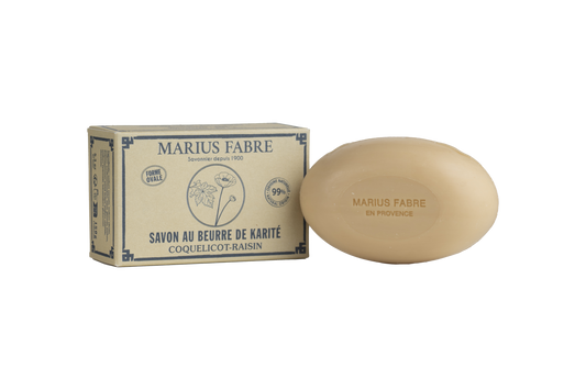 Marius Fabre Zeep ovaal papaver druif 150.00 Gram