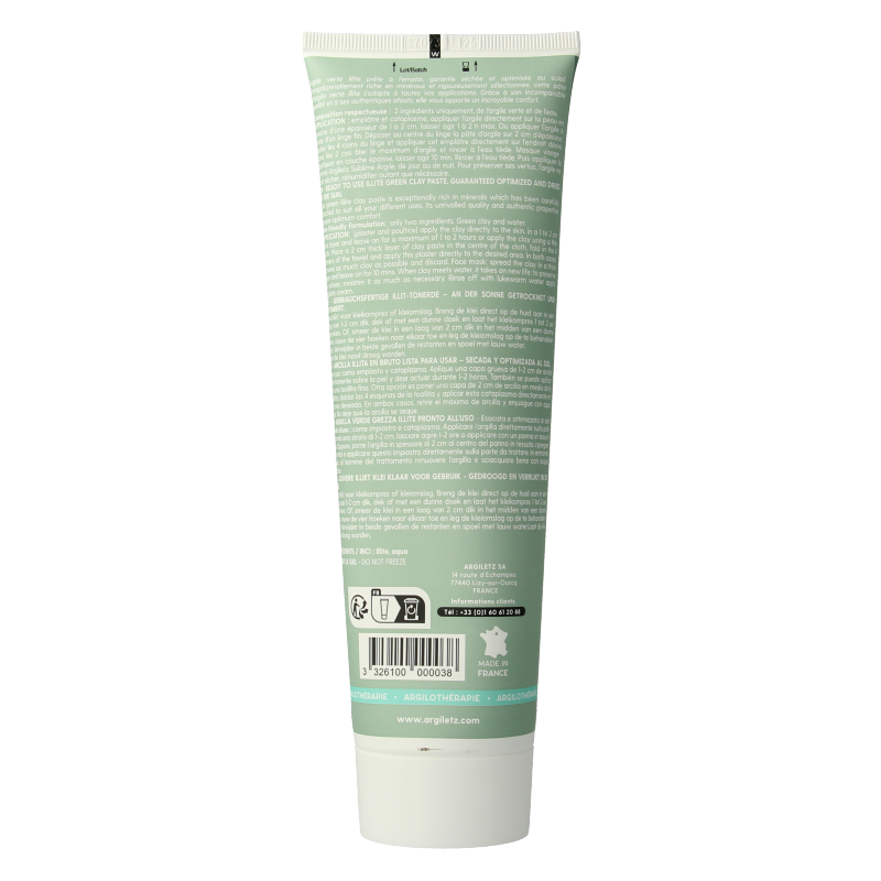 Argiletz Klei groen tube pasta 400 Gram