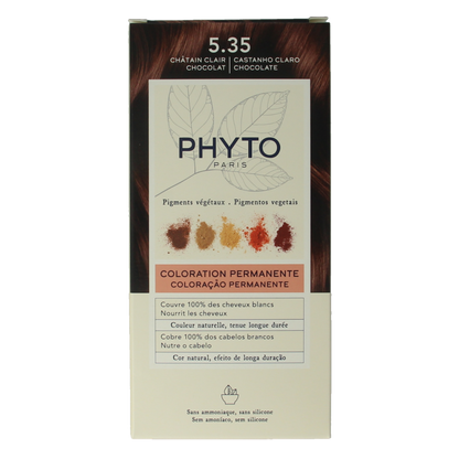 Phyto Paris Phytocolor collection 5.35 chatain clair chocolat 1 Stuks