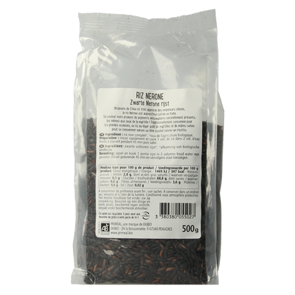 Primeal Zwarte Nerone rijst bio 500.00 Gram