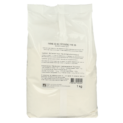 Primeal Banketbakkers tarwebloem T55 bio 1 Kilogram