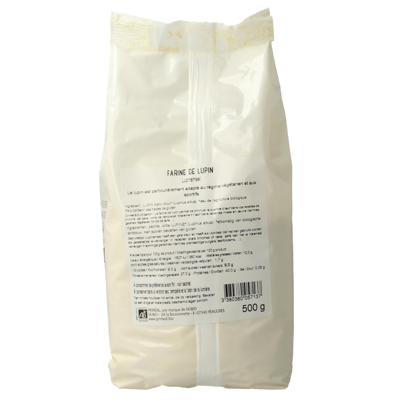 Primeal Lupinemeel bio 500 Gram