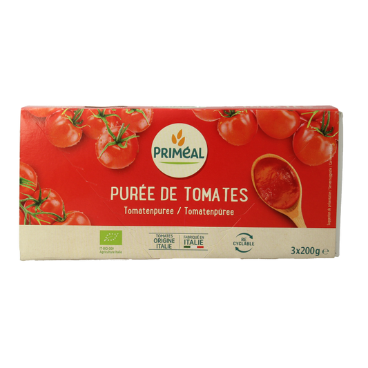 Primeal Tomatenpuree passata 200 gram bio 3 Stuks