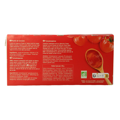 Primeal Tomatenpuree passata 200 gram bio 3 Stuks