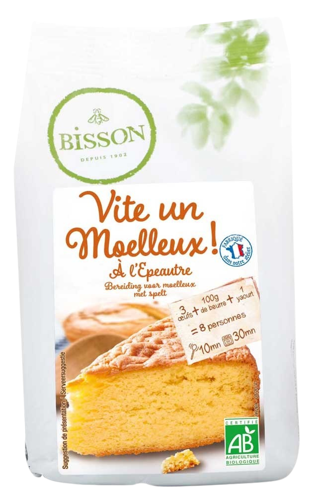 Bisson Bakmix voor speltcake bio 300.00 Gram