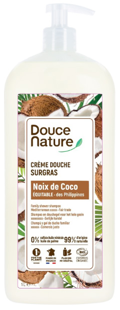 Douce Nature Douchegel & shampoo evasion kokos bio 1.00 Liter