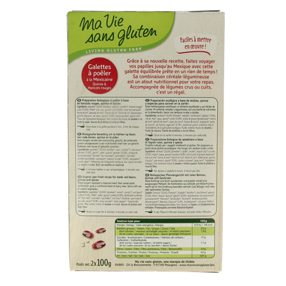 Ma Vie Sans Mexicaanse quinoaburgers 2 x 100g glutenvrij bio 2 Stuks