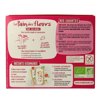 Pain Des Fleurs Krokante crackers meergranen glutenvrij bio 150.00 Gram
