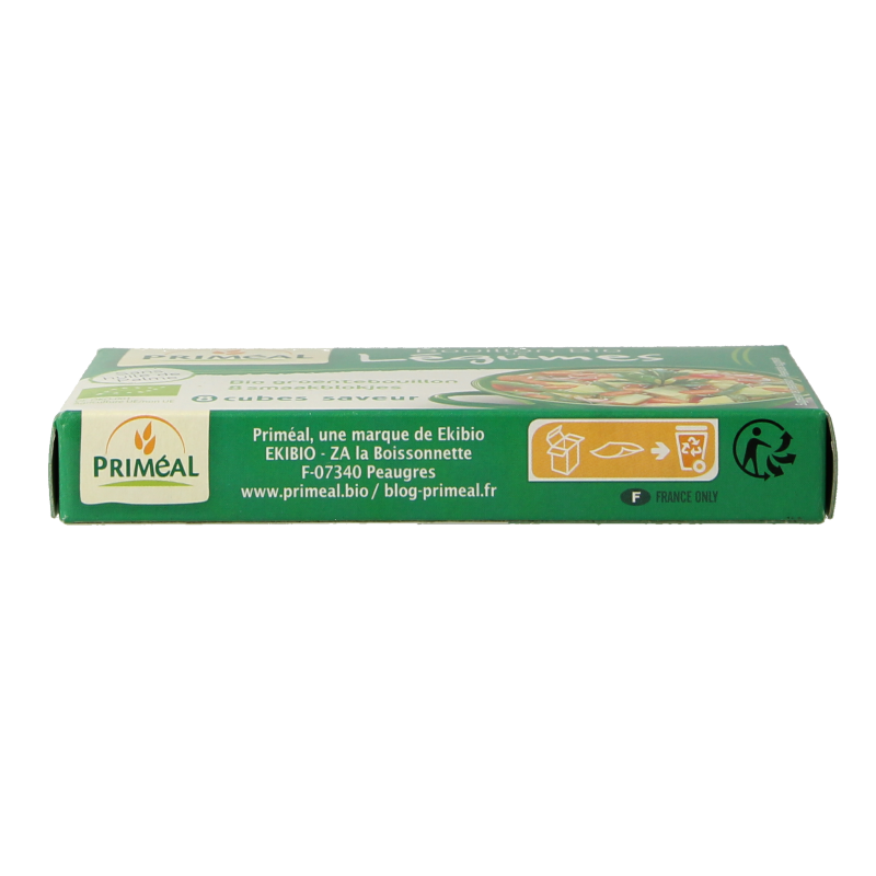 Primeal Groentebouillon blokjes 9 gram bio 8 Stuks