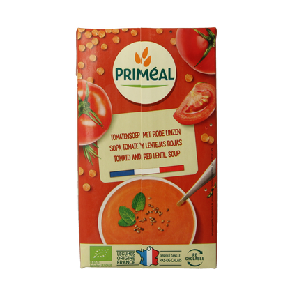 Primeal Veloute gebonden soep tomaat linzen bio 1.00 Liter