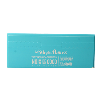 Pain Des Fleurs Krokante crackers kokos glutenvrij bio 150.00 Gram