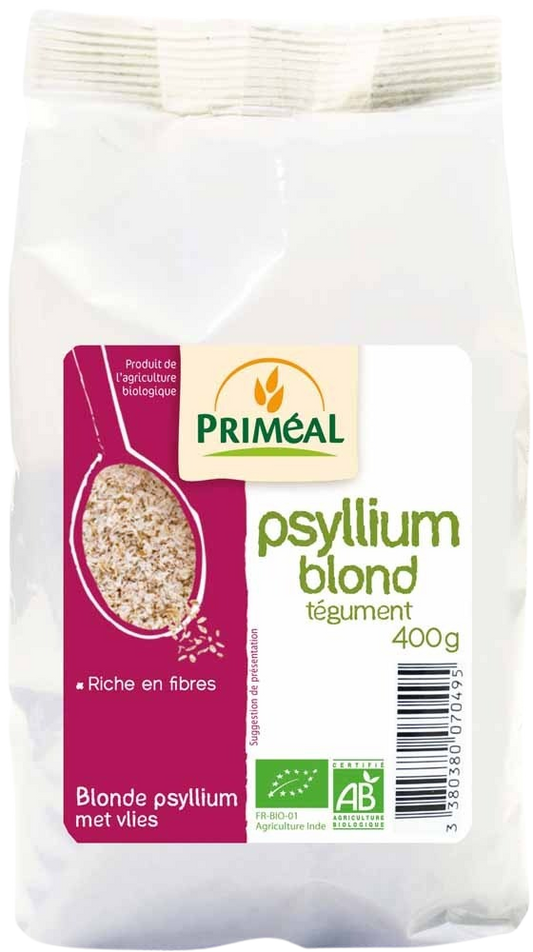 Primeal Blonde psyllium met vlies bio 400.00 Gram
