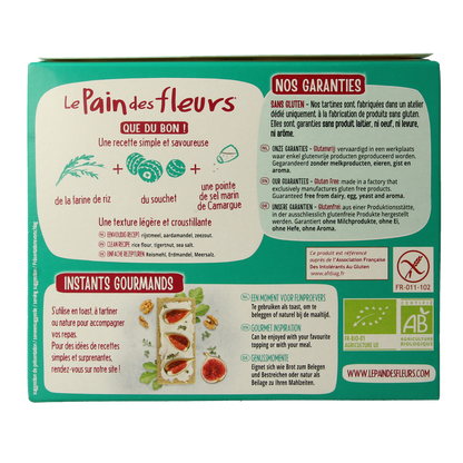 Pain Des Fleurs Krokante crackers aardamandel glutenvrij bio 150.00 Gram