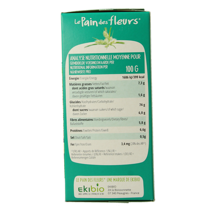 Pain Des Fleurs Krokante crackers aardamandel glutenvrij bio 150.00 Gram