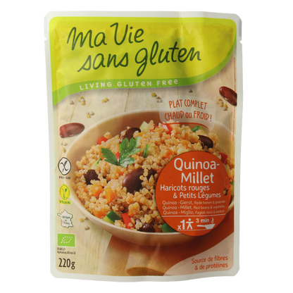 Ma Vie Sans Quinoa gierst rode bonen & groente glutenvrij bio 220 Gram