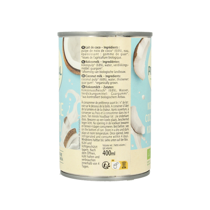 Primeal Kokosmelk bio 400 Milliliter