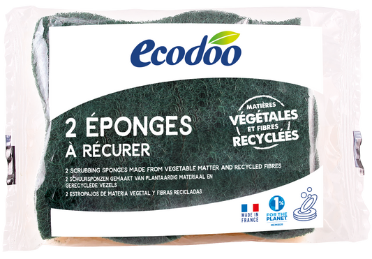 Ecodoo Schuurspons plantaardig bio 2.00 Stuks