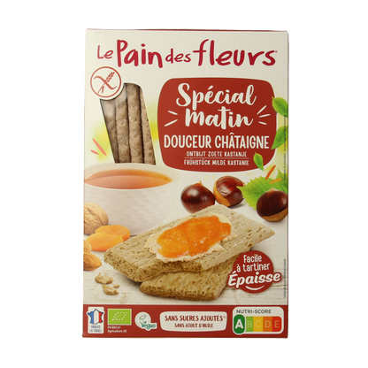 Pain Des Fleurs Special matin kastanje ontbijtcrackers bio 230 Gram