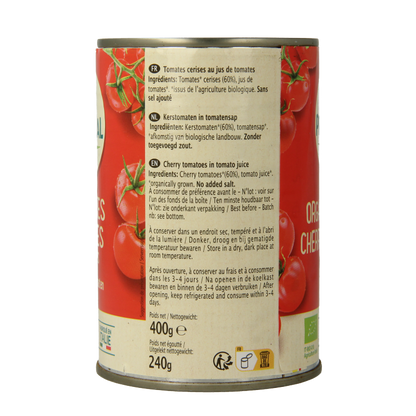 Primeal Cherry tomaten heel bio 400 Gram