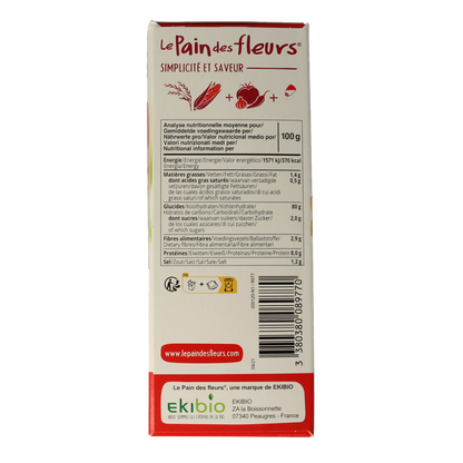 Pain Des Fleurs Aperitif crackers tomaat paprika glutenvrij bio  150 Gram