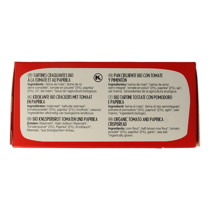 Pain Des Fleurs Aperitif crackers tomaat paprika glutenvrij bio  150 Gram