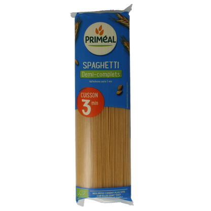 Primeal Spaghetti halfvolkoren snelkokend bio 500 Gram