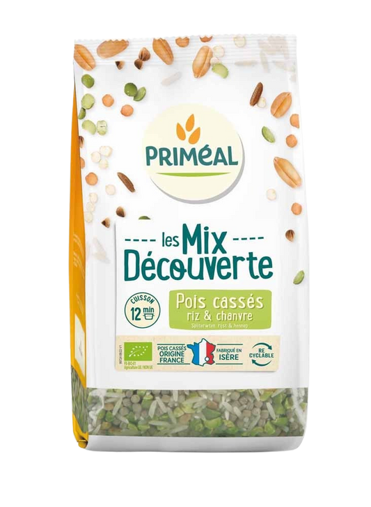 Primeal Mix met spliterwten, rijst & hennep bio 300 Gram