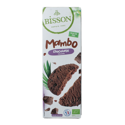 Bisson Chocolade zandkoekjes met stukjes chocola bio 150 Gram