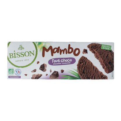Bisson Chocolade zandkoekjes met stukjes chocola bio 150 Gram