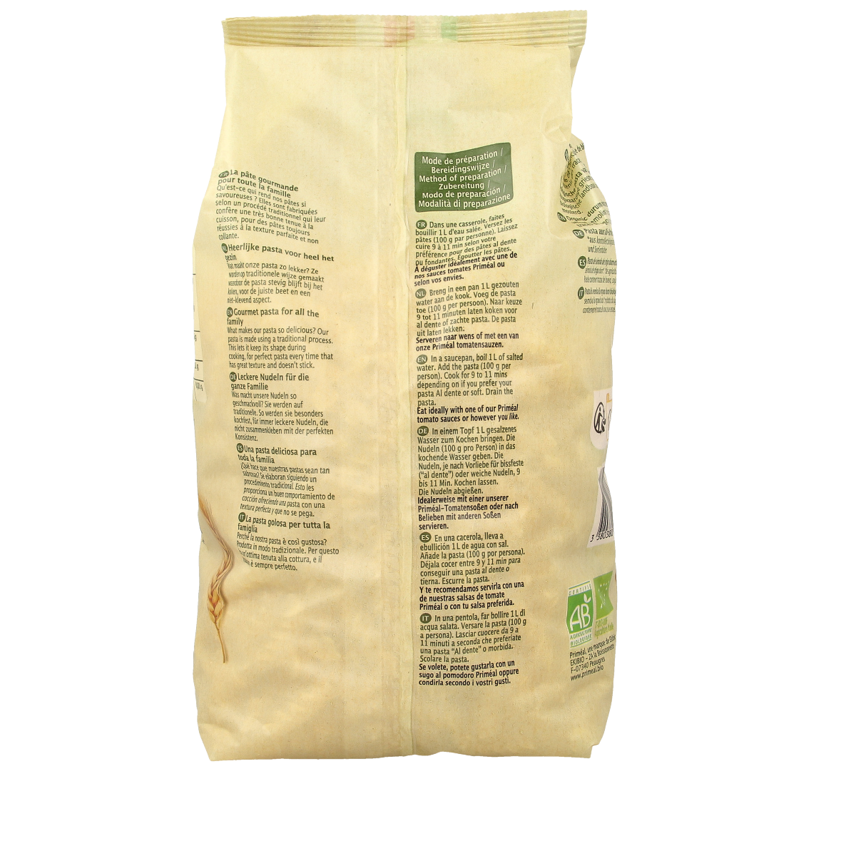 Primeal Fusilli spiralen familie bio 1.00 Kilogram